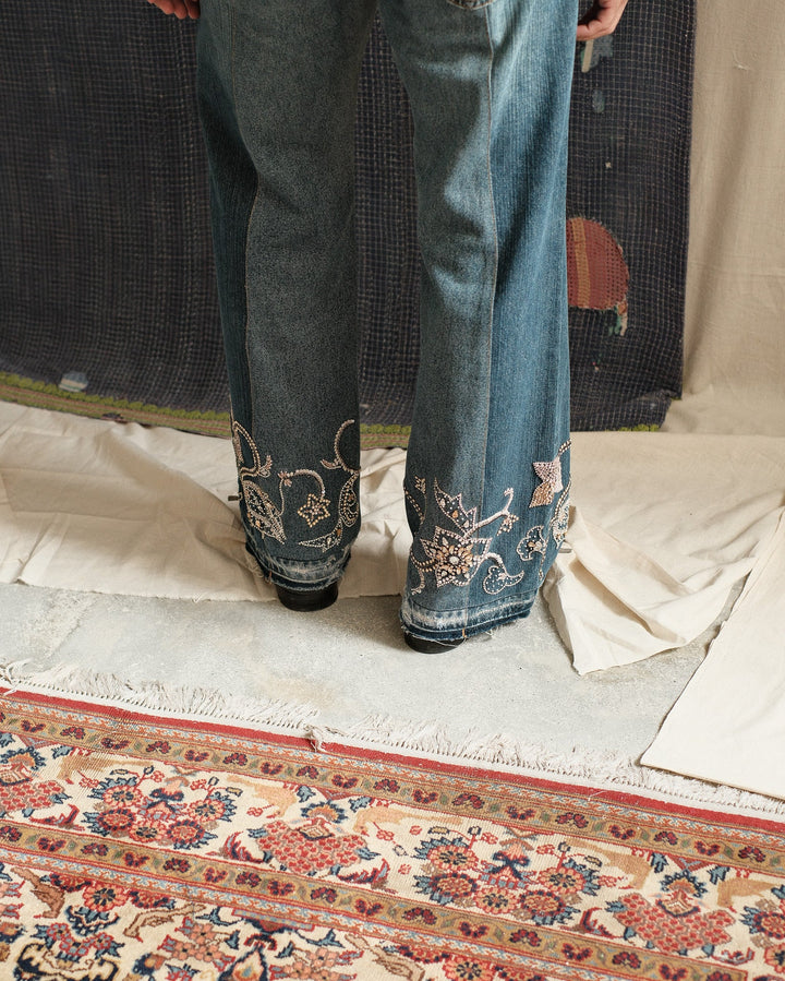 GLASSWORK DENIM TROUSER