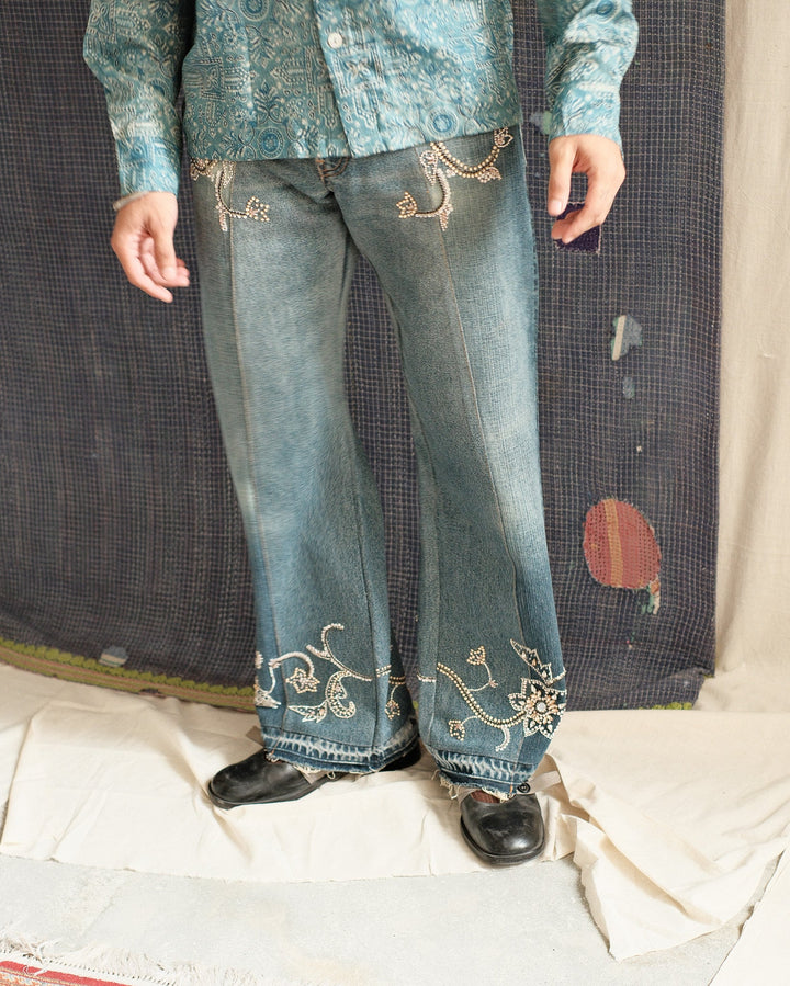 GLASSWORK DENIM TROUSER
