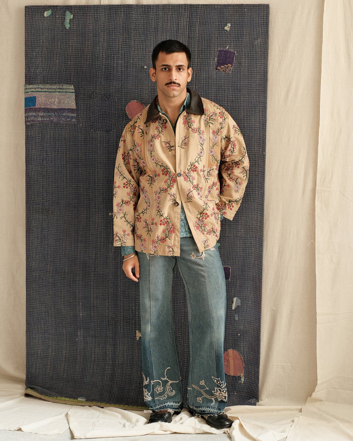 UPCYCLED CHINTZ CANVAS COAT