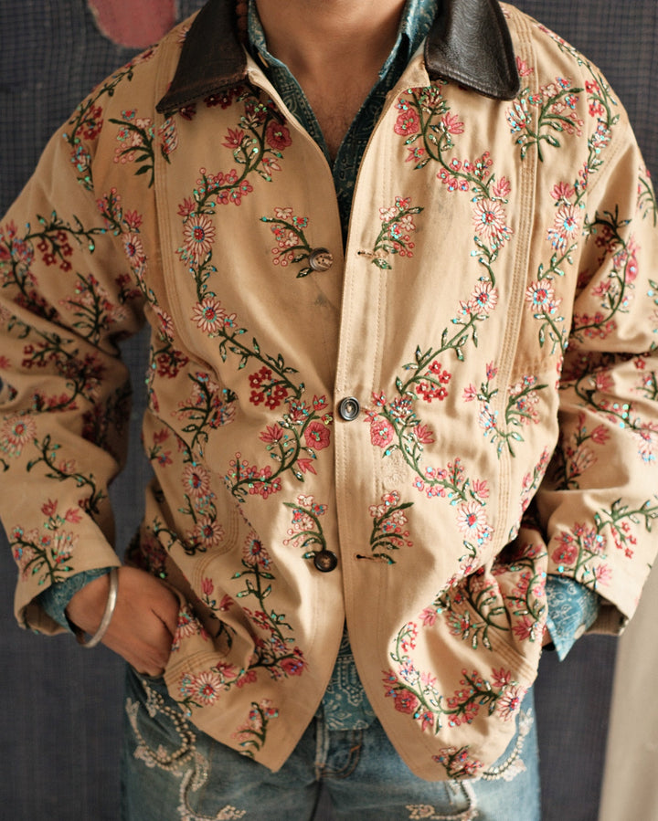 UPCYCLED CHINTZ CANVAS COAT