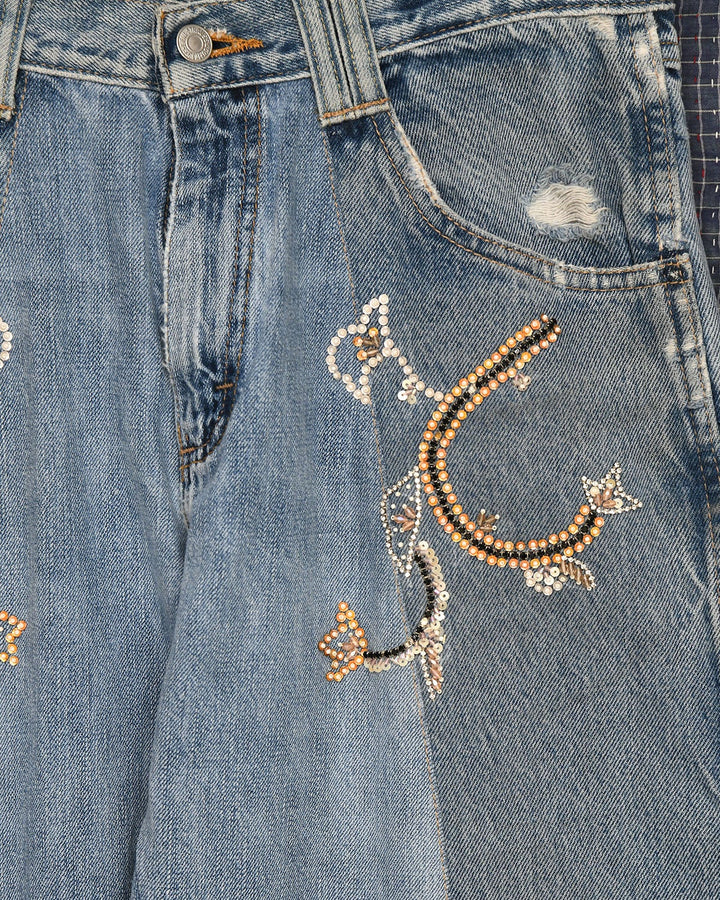 GLASSWORK DENIM TROUSER
