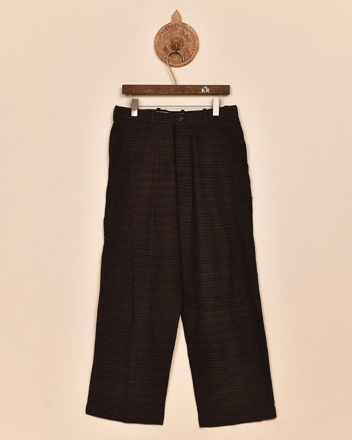 SIDE PLEATED TROUSER