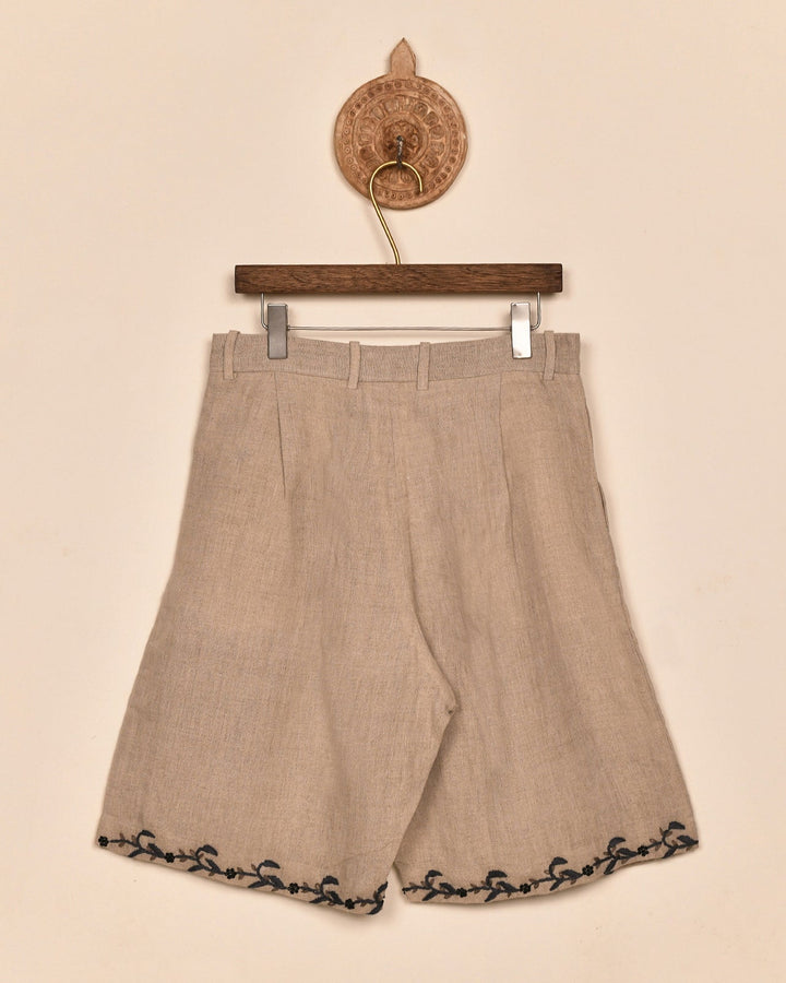 DOUBLE PLEATED SHORTS