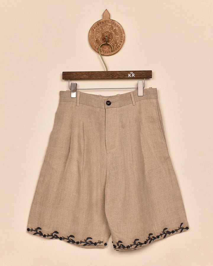 DOUBLE PLEATED SHORTS