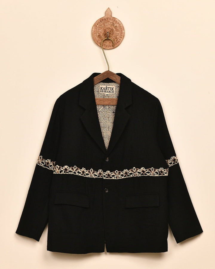 EMBROIDERED KNOT BLAZER