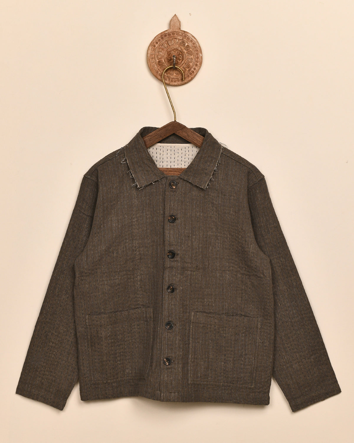 REVERSIBLE KANTHA JACKET