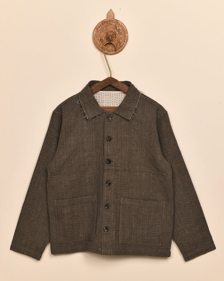 REVERSIBLE KANTHA JACKET