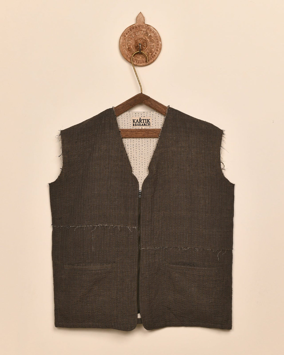 ZIP KANTHA VEST
