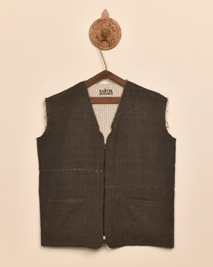 ZIP KANTHA VEST