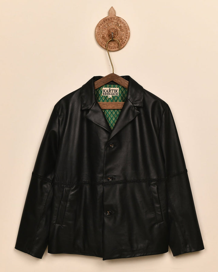 RABARI LEATHER BLAZER