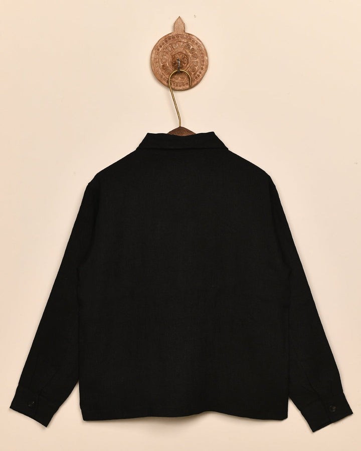 LINEN ZIP JACKET