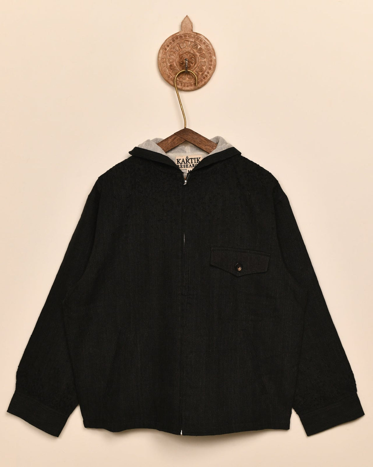 KANTHA ZIP HOODIE