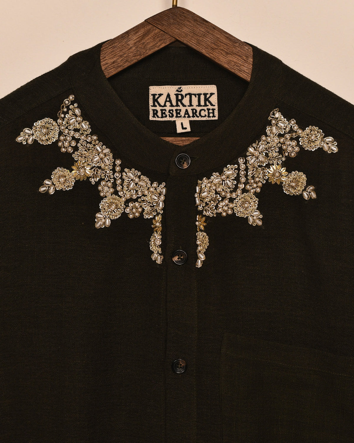 BAND COLLAR SHIRT