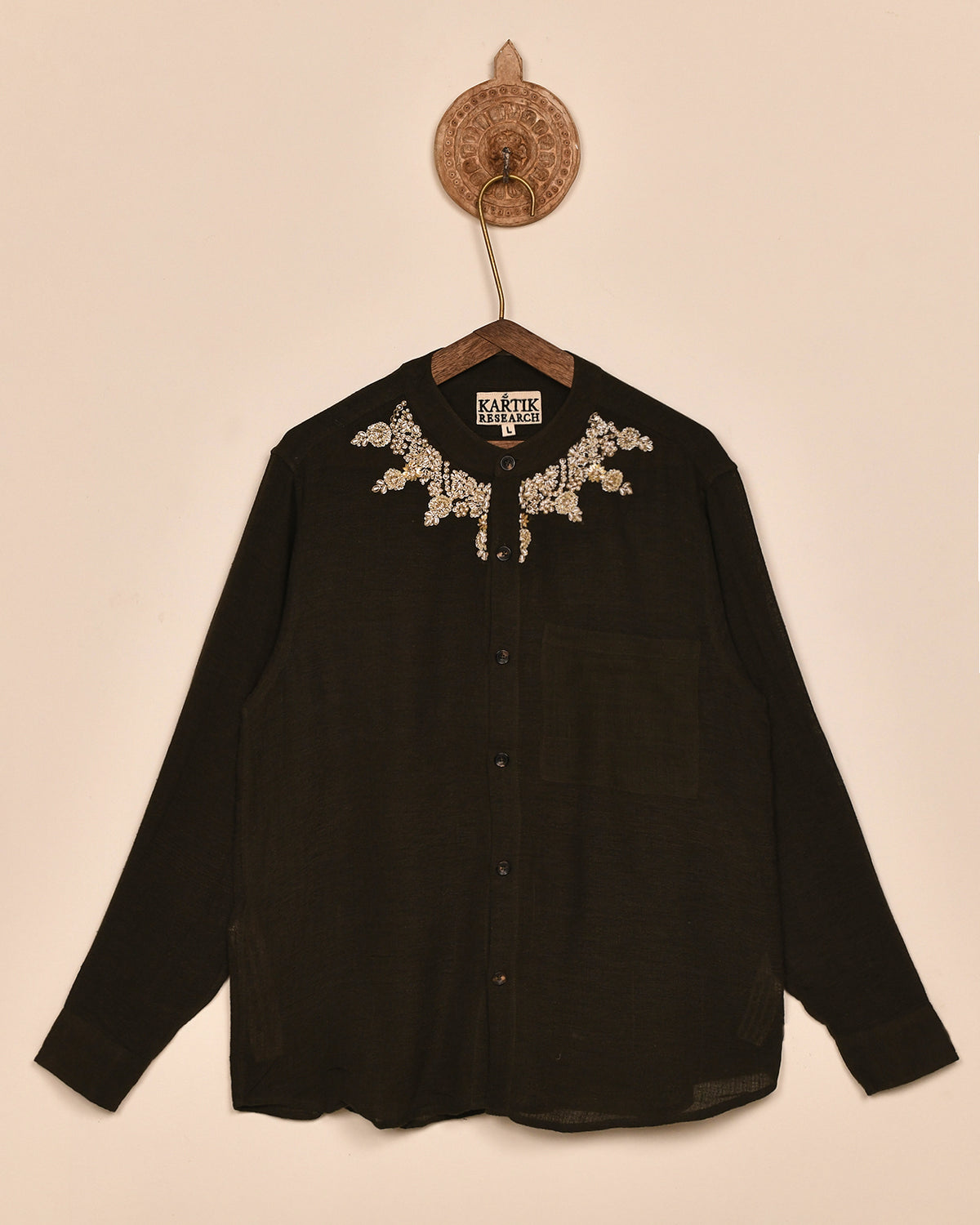 BAND COLLAR SHIRT
