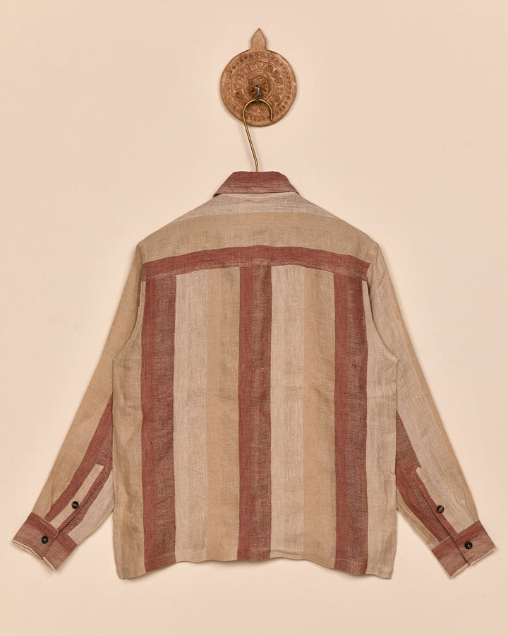 LINEN STRIPE SHIRT