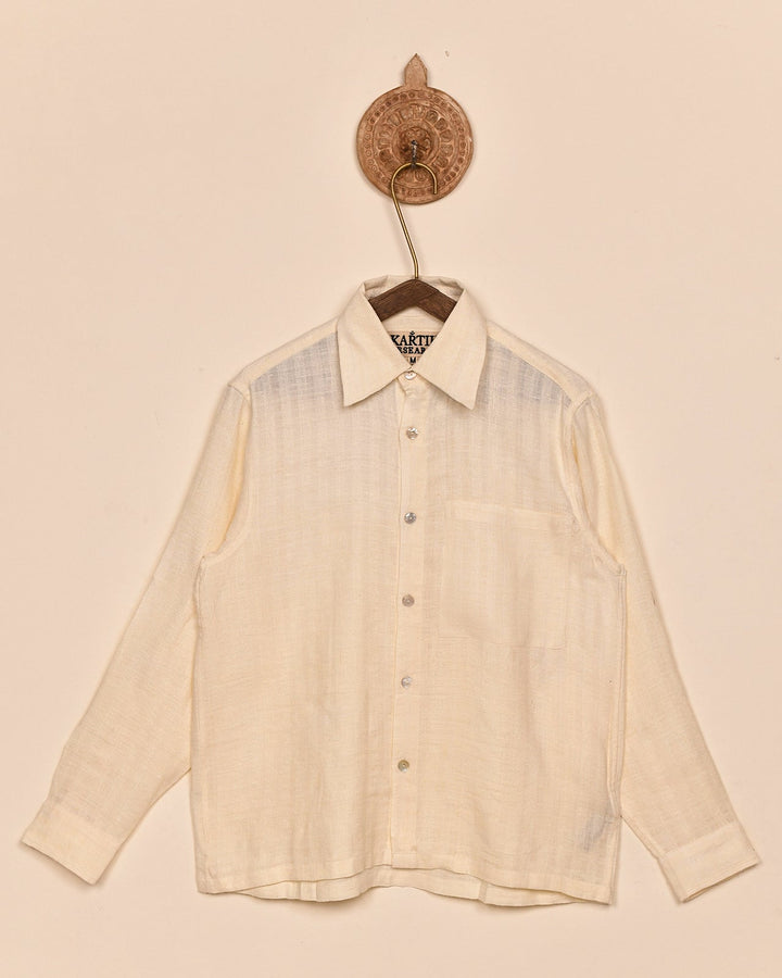 SILK STRIPE SHIRT