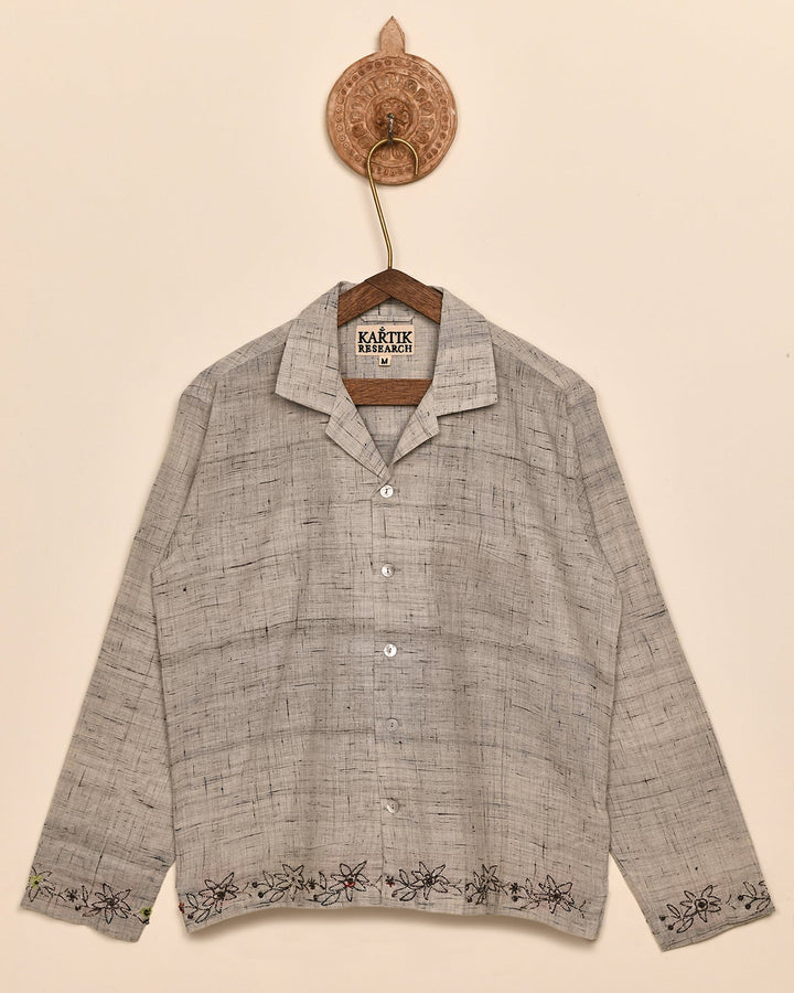 BEADED KHADI SHIRT
