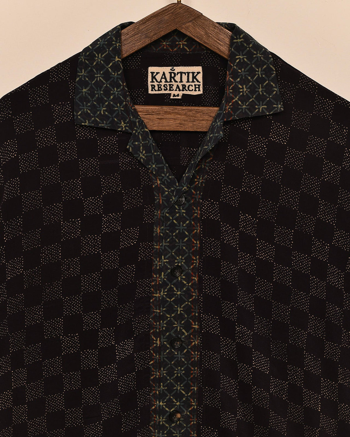 BLOCK PRINT SILK SHIRT